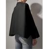 image:imageGORGLITTER Womens Oversized Button Down Shirts Dressy Collar Bell Long Sleeve Work Casual Dress Shirts Blouses TopsBlack