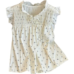 image:imageGORGLITTER Womens Floral Peplum Blouse Top Ruffle Pleated Cap Sleeve Tie Front Ruched Summer Cute Boho Going Out TopsMulticolor