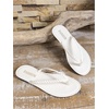 image:imageWomens Braided Flip Flops Summer Beach Vacation Open Toe Thong Slip on SlidesWhite