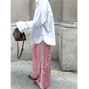 image:imageGORGLITTER Womens Baggy Leopard Cheetah Print Pants Wide Leg Striped Flare Y2k Cool Sweatpants TrousersPink