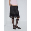 image:imageGORGLITTER Womens Lace Slip Skirt Silk Satin Low Rise Skirt Y2k Cute Going Out Midi Flowy UnderskirtBlack