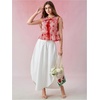 image:imageGORGLITTER Womens Gingham Peplum Boho Tops Cute Bow Babydoll Tie Front Tank Tops Blouses Vacation Going Out OutfitsRed