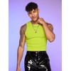 image:imageMens Fashion Workout Crop Tank Top Slim Fit Hot ShirtsGreen