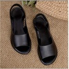 image:imageGORGLITTER Womens Back Strap Flat Sandals Summer Beach Dressy Dress Open Toe Casual Vacation Comfy Slides Sandals ShoesBlack