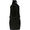 image:imageGORGLITTER Womens Backless Halter Dress Sexy Open Back Draped Cocktail Birthday Party Bodycon Mini Wedding Guest DressesBlack
