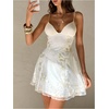 image:imageGORGLITTER Womens Embroidered Wedding Guest Mini Dress Summer Bridal Shower Backless Cocktail Party Going Out DressesApricot