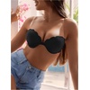 image:imageGORGLITTER Womens Lace Push Up Bandeau Bra Front Closure Strapless Bra Padded Underwire BralettesBlack