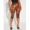 image:imageGORGLITTER Womens Leopard Capri Pants Leggings Mesh Cheetah Print Cropped Leggings 34 Length Yoga Going Out OutfitsMulticolor