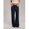 image:imageGORGLITTER Womens Low Rise Jeans Trendy Baggy Wide Leg Denim Pants Casual Tie Drawstring Low Waisted Straight TrousersBlue