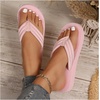 image:imageGORGLITTER Womens Platform Wedge Flip Flops Trendy Dressy Open Toe Thong Summer Casual SandalsPink