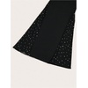 image:imageGORGLITTER Womens Plus Size Bell Bottom Pants 70s Sequin High Waist Mesh Flare Pants Disco Party Rave Outfit ClubwearBlack