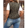 image:imageGORGLITTER Womens Plus Size Vest Western Cowgirl Rodeo Outfit Sleeveless Fall Button Up Vest Tops Peasant Bodice WaistcoatKhaki Leopard