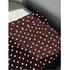 image:imageGORGLITTER Womens Polka Dots Ruffle Skirt with Shorts Low Rise Ruched Boho Flowy A Line SkortsChocolate Brown