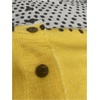 image:imageGORGLITTER Womens Polka Dots Sweater Color Block Long Sleeve Button Down Trendy CardiganWhite and Yellow