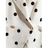 image:imageGORGLITTER Womens Polka Dots Vest Tops Dressy Summer Cinched Waist Tops Lapel Collar Sleeveless Tank Going Out OutfitsWhite