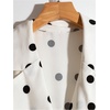 image:imageGORGLITTER Womens Polka Dots Vest Tops Dressy Summer Cinched Waist Tops Lapel Collar Sleeveless Tank Going Out OutfitsWhite