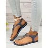 image:imageGORGLITTER Womens Rhinestone Jean Flip Flops Elastic Ankle Strap Denim Sandals Ring Open Toe T Strap Beach Thong SandalsBlue