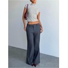 image:imageGORGLITTER Womens Short Sleeve Turtleneck Sweater Cropped Light Weight Casual Knit Tops Teacher Fall Outfits 2026Light Grey
