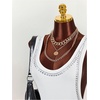 image:imageGORGLITTER Womens Studded Thong Bodysuit Glitter Sleeveless Backless Scoop Neck Slim Fit Party Rave Leotard TopsWhite
