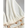 image:imageGORGLITTER Womens Vacation 2 Piece Sets Going Out Outfits Crochet Seashell Fringe Halter Top and Skirt Matching SetsApricot