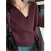 image:imageGORGLITTER Womens Wrap Cardigan Sweaters Long Sleeve Tie Drop Shoulder Trendy Knit Cardigan Outfits Old Money ClothesRedwood