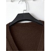 image:imageGORGLITTER Womens Wrap Tops Cardigan Sweater Casual Deep V Neck Long Sleeve Dressy Sweater Casual Going Out OutfitsCoffee Brown