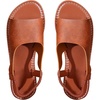 image:imageGORGLITTER Womens Back Strap Flat Sandals Summer Beach Dressy Dress Open Toe Casual Vacation Comfy Slides Sandals ShoesBrown