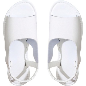 image:imageGORGLITTER Womens Back Strap Flat Sandals Summer Beach Dressy Dress Open Toe Casual Vacation Comfy Slides Sandals ShoesWhite