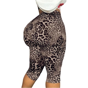 image:imageGORGLITTER Womens Leopard Capri Pants Leggings Mesh Cheetah Print Cropped Leggings 34 Length Yoga Going Out OutfitsBrown Leopard Print