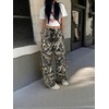 image:imageGORGLITTER Womens Baggy Cargo Pants Parachute Pants Wide Leg Low Rise Dressy Travel Hiking Track Pants Trousers WorkCamo