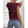 image:imageGORGLITTER Womens Flower Button Up Vintage Eyelet Blouse Dressy Casual Sleeveless Boho Cute Embroidered Western TopsRed