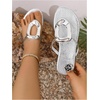 image:imageGORGLITTER Womens Gold Flat Sandals Flip Flops Dressy Metallic Open Toe Thong Summer Beach Vacation Slides Sandals 2026Metallic Silver
