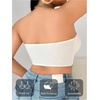 image:imageGORGLITTER Womens Plus Size Strapless Bra Front Closure Wireless Bandeau Bralette Tube TopsApricot