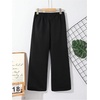image:imageGORGLITTER Boys Baggy Sweatpants Wide Leg Elastic Waist Jogger Track Sweat Pants with PocketsBlack