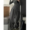 image:imageGORGLITTER Womens Baggy Sweatpants Y2k Drawstring Sweat Pants with Pockets  High Waisted Oversized Sweatpants Deep Pockets Lounging Or Casual Wear Early 2000s VibeDark Grey