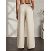 image:imageGORGLITTER Womens Dress Pants Slacks Pleated High Waisted Business Casual Trousers Office Work Palazzo PantsApricot