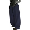 image:imageGORGLITTER Womens Baggy Sweatpants Y2k Drawstring Sweat Pants with Pockets  High Waisted Oversized Sweatpants Deep Pockets Lounging Or Casual Wear Early 2000s VibeBlue