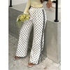 image:imageGORGLITTER Womens Cheetah Leopard Print Pants Wide Leg Low Rise Sweatpants  Animal Print Baggy Striped Trousers Flare Flowy Bottoms Y2K Rave Western Festival OutfitsApricot
