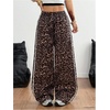 image:imageGORGLITTER Womens Cheetah Leopard Print Pants Wide Leg Low Rise Sweatpants  Animal Print Baggy Striped Trousers Flare Flowy Bottoms Y2K Rave Western Festival OutfitsLeopard