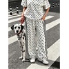 image:imageGORGLITTER Womens Cheetah Leopard Print Pants Wide Leg Low Rise Sweatpants  Animal Print Baggy Striped Trousers Flare Flowy Bottoms Y2K Rave Western Festival OutfitsBlack and White