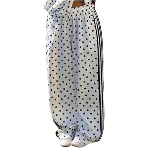 image:imageGORGLITTER Womens Cheetah Leopard Print Pants Wide Leg Low Rise Sweatpants  Animal Print Baggy Striped Trousers Flare Flowy Bottoms Y2K Rave Western Festival OutfitsBlack and White