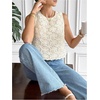image:imageGORGLITTER Womens Bow Sheer Tops Tie Back Mesh Y2K Cropped Tank Tops  3D Floral Going Out Tops Western Resort Outfits Casual Blouses 2026Apricot