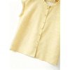 image:imageGORGLITTER Womens Polka Dots Button Up Blouse Tops Ruffle Dressy Business Casual Date Night Shirts TanksLight Yellow