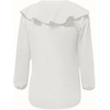 image:imageGORGLITTER Womens Ruffled Top Blouses Dressy Business Casual Outfits  Button Up Long Sleeve V Neck Shirts Work Office Outfits Elegant Fancy ClothesWhite