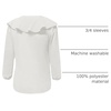 image:imageGORGLITTER Womens Ruffled Top Blouses Dressy Business Casual Outfits  Button Up Long Sleeve V Neck Shirts Work Office Outfits Elegant Fancy ClothesWhite
