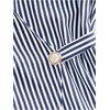 image:imageGORGLITTER Womens Striped Babydoll Peplum Tops Ruffle Wrap V Neck Blouse  Short Cap Sleeve Cinched Waist Dressy Elegant Shirts Business Casual Outfits Going Out OutfitsBlue and White