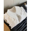 image:imageGORGLITTER Womens White Embroidered Lace Top Dressy Blouses Work Casual  Puff Sleeve Lace Eyelet Silky Floral Hem Button Down Shirt Crop Top Dressy Blouses for WorkWhite
