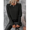 image:imageGORGLITTER Womens Work Blouse Long Sleeve Business Dressy Office Outfits  Button Back Leg of Mutton Tops Business Attire Corporate Clothes Fall Outfits Office Wear 2026Black