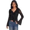 Floral Mesh Black