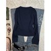 image:imageGORGLITTER Womens Bear Sweater Cute Vintage Knit Pullover Top Fall FashionDark Blue